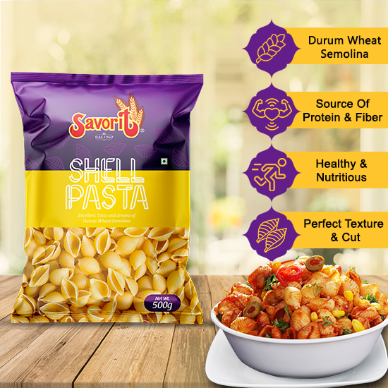 Savorit Durum Wheat Pasta 500g (Shell)
